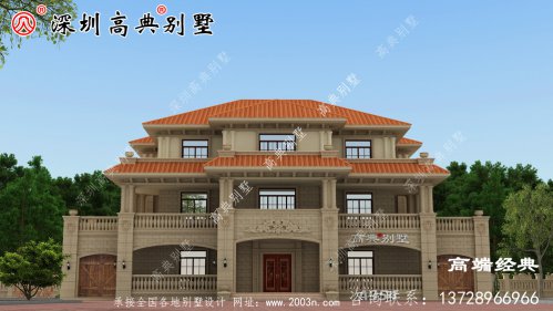 農(nóng)村普通建筑的三層設(shè)計簡單實(shí)用，成